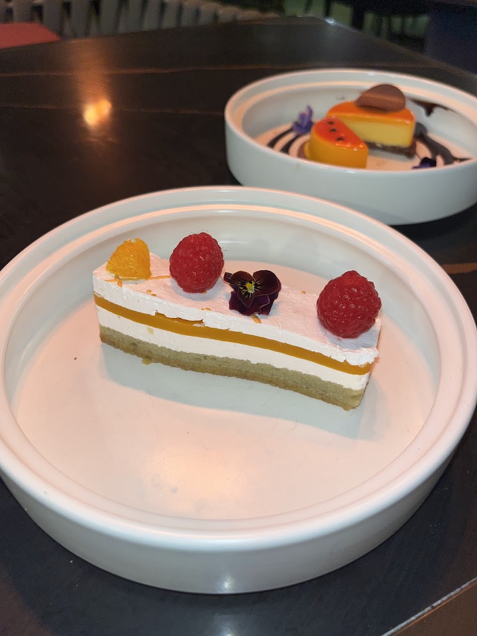 Dessert plates at Planar Restaurant
