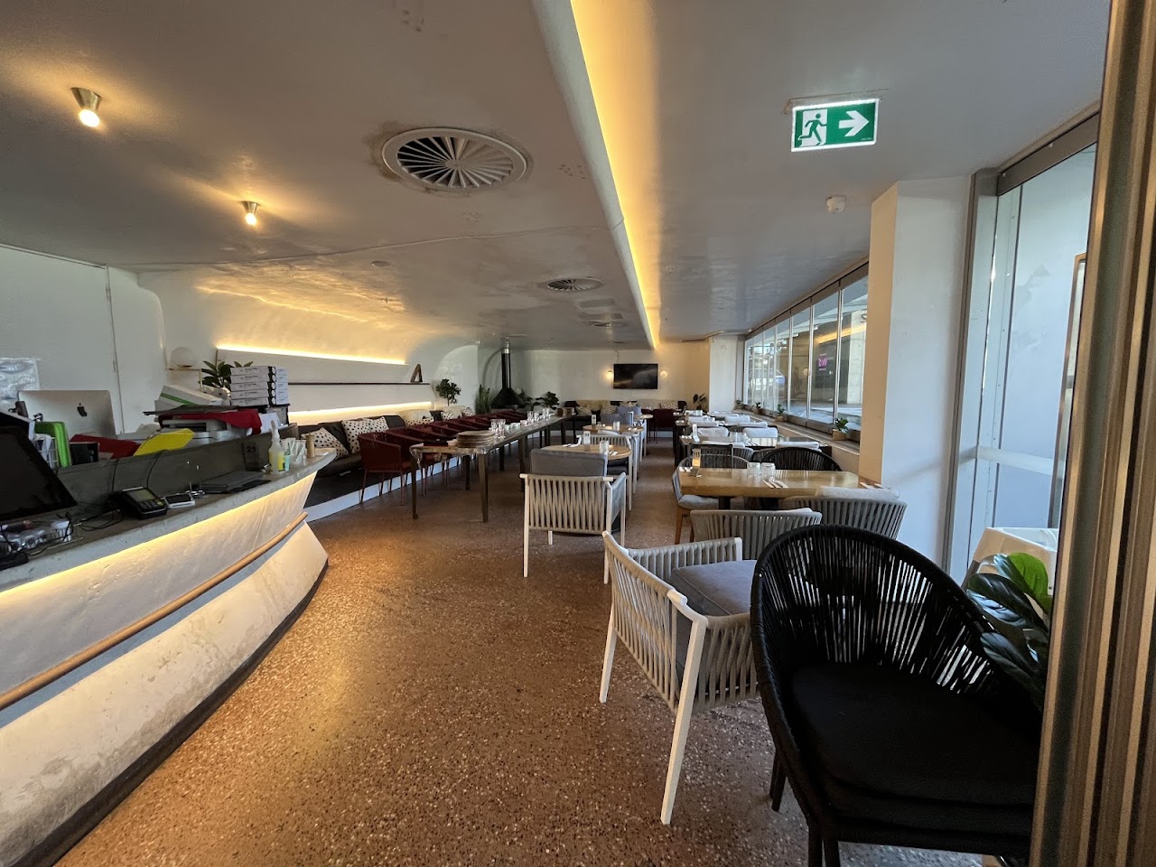 Indoor dining room at Planar Restaurant